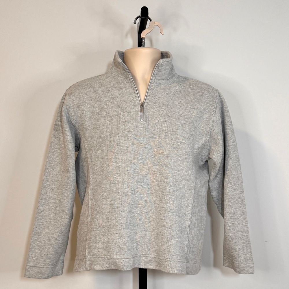 Tommy Bahama Men's Grey Half-Zip Pullover - Size Medium